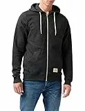 Blend 701628 Herren Sweatjacke Kapuzen-Jacke Zip-Hoodie aus hochwertiger Baumwollmischung Meliert, Größe:XXL, Farbe:Charcoal (70818)