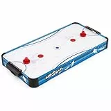 GOPLUS Airhockey Tisch, Air Hockey Spieltisch mit leistungsstarkem 12V Lüfter, 2 Pucks, 2 Schläger, 2 Zählwerke, Lufthockeytisch für Erwachsene und Kinder, Spielzimmer, Wohnzimmer, Büro