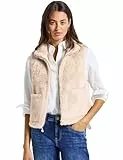 Street One Damen 2200552 Softe Weste in Fell-Optik, Pastel Sand, 42