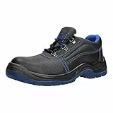 Herren Reis Sicherheitsschuhe Arbeitsschuhe Schutzschuhe Schnürsenkel (45 EU, Blau)