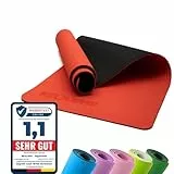 NEOLYMP Yogamatte rutschfest mit Tragegurt und Übungen - leichte Yogamatte dünn, umweltfreundliche Gymnastikmatte, Sportmatte, Turnmatte, Yoga Starter-Set