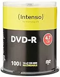 Intenso DVD-R 16x Speed 4,7GB (100er Spindel DVD-Rohlinge)