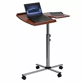 Flash Furniture Höhe und Winkel verstellbar Mobile Laptop-Computertisch mit kirschenfarbiger Platte