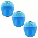 KUM AZ105.34.16-B - Spitzer Linkshänder Buddy, 3 Stück, blau, Anspitzer mit Behälter