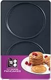 Tefal Snack Collection Platte Pfannkuchen Backblech Nummer 10, passend für Tefal SW85XX Snack Collection, praktische Aufbewahrungs-Box, inklusive Rezeptbuch, spülmaschinengeeignet, schwarz, XA8010