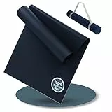 LILENO SPORTS Yoga Matte Midnight Blue (180x60cm) - Sport und Yogamatte extra rutschfest in 4 mm Dicke - Gymnastikmatte und Fitnessmatte für Workout und Yoga - Sportmatte für Zuhause