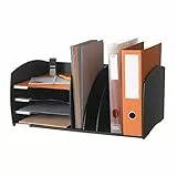 PaperFlow 3020.01 Schreibtisch-Organizer, horizontale und vertikale Abschnitte, Schwarz