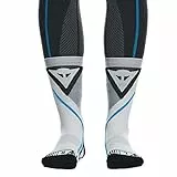 Dainese Unisex Dry Mid Motorrad Socken Kurz Sommer, Schwarz/Blau, 42-44