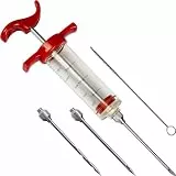 BROWIN® Fleischspritze aus Kunststoff 311104 | Marinierspritze mit 3 Nadeln | BBQ Bratenspritze für Rindfleisch, Hähnchen, Speck | Pökelspritze 30 ml | Leicht zu bedienende Marinadenspritze
