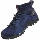 VTASQ Herren Damen Wanderschuhe Anti-Rutsch Wanderstiefel Trekkingschuhe Leicht Atmungsaktiv Outdoorschuhe Männer Sportschuhe Kletterschuhe Trail Running Traillaufschuhe Unisex Deepblue 41 EU