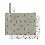 LÄSSIG Nasstasche wiederverwendbar für Kind Baby 2 Stück/Wet Bag Little Forest Fox