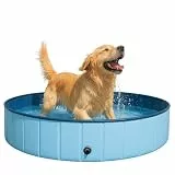 Hundepool faltbar – Robustes Planschbecken Pool für Hunde & Katzen, rutschfest mit Ablassventil, tragbar & in verschiedenen Größen erhältlich. (100 x 30 cm)