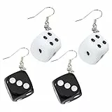 Holibanna Ohrringe Damen Punk Anhänger Hängende Ohrstecker Für Frauen Kreative Schwarze Und Weiße Ohrhänger Schmuck