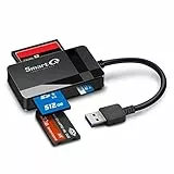 SmartQ C368 USB 3.0 Multi-Kartenleser, Plug N Play, kompatibel mit Apple und Windows, Stromversorgung über USB, unterstützt CF/SD/SDHC/SCXC/MMC/MMC Micro, etc.