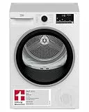 Beko Wäschetrockner 9kg, Stiftung Warentest GUT (2,1)*, allergikergeeignet, Hygiene Trocknen, SteamCure Dampffunktion, 15 Programme, Express, B3T3249S, Weiß