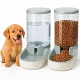 Edipets, Automatischer Futterspender Katze, Hunde, 2 Einheiten, 3.8L, Futter- und Wasserspender für Haustiere (Grau)