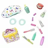 Glitter Girls Puppenzubehör – Reise und Kulturbeutel Zubehör Set mit Schminke, Lockenstab und mehr – Accessoires für 36 cm Puppen, Puppenhaus Puppenmöbel Spielzeug für Kinder ab 3 Jahre (16 Teile)