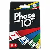 Mattel Games Phase 10 Kartenspiel für die Familie, Deutsche Version, von den UNO-Machern, Rommé-ähnlich, Perfekt als Kinderspiel, Reisespiel oder Spiel für Erwachsene, für 2-6 Spieler, FPW38