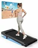 Walking Pad mit Steigung 6% Geeignet für High-Tech-Geräte, Laufband Schreibtisch 6 km/h mit APP-Steuerung, Laufband für Zuhause 136 KG mit Professionelle Trainingskurse & Multi-Runner-Rennen