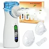 InhaliergeräTe FüR Erwachsene，InhalationsgeräT Kinder Mit Tragbar USB Elektrische Inhalatoren，Nebulizer Inhalator Mit Led-Timer，Vernebler InhaliergeräT Zur Linderung Von