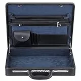 Aktentasche Hard Attachment Aktentasche für Männer & Frauen / Dünne Hardside Laptoptasche mit Combo-Schloss, Schwarz, D2830, Classic