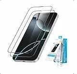 Anker Easy Fit HD Displayschutz, robuster und dünner ShieldX-Schutz, gegen Staub & Fingerabdrücke mit erweitertem Schutz, schnelle & einfache Installation, 17,5cm für iPhone 16 Pro Max (2er Pack)