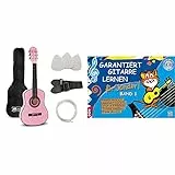 Music Alley MA-51 Klassische Akustikgitarre Junior Guitar Pink - Garantiert Gitarre lernen für Kinder, Band 1 (Buch & CD): Die kinderleichte Gitarrenschule