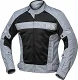 IXS Evo-Air Motorrad Textiljacke, grau/schwarz, M