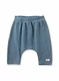 Sanetta Newborn-Hose Blau aus Musselin | Praktische und Bequeme Mousselin-Hose aus Bio-Baumwolle für Jungen. Baby Bekleidung 056