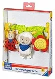 Ravensburger ministeps 4157 Kinderwagenkette, Kinderwagenspielzeug mit Glöckchen und Plüschtieren, Für Kinderwagen, Babyschale oder Kinderbett, Baby Spielzeug ab 0 Monate