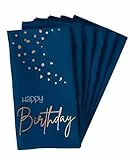Folat 66002 Servietten Elegant True Blue 33x33cm - 10 Stück, Mittel