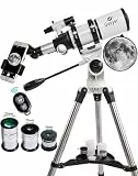 Gskyer Teleskop, 80 mm AZ Platz Astronomisches Refraktor Teleskop, German Technology Scope AZ80400 AZ80400