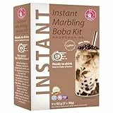 O's Bubble Instant Bubble Tee Kit Kaffeegeschmack (4x 60g) | Mit Tapiokaperlen und Strohhalm