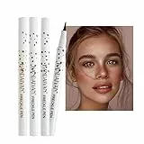 Sommersprossen Stift,Wasserdicht Freckle Pen, Natürlicher lebensechter gefälschter Sommersprossen-Make-up-Stift, langlebiges wasserdichtes leichtes Sommersprossen-Make-up-Werkzeug(03#Chestnut)