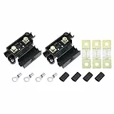 X AUTOHAUX 1 Set Sicherung Kit 2 x ANS Halterung 3 x Doppelte Batterie Sicherung für Audio 80A