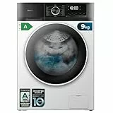 Cecotec Waschmaschine 9 Kg Carga Frontal Bolero Dresscode 9500 Inverter A. 1900 W, 1400 rpm, Motor Inverter Plus, Bajo Consumo, 16 Programas, SteamMax, Delay Start, Weiss
