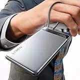 LISEN Powerbank Slim Powerbank CCC, Powerbank 10000mAh, Powerbank mit Kabel Integriert, 22,5W Kompatibel mit iPhone 17/16 Serie, Xiaomi 17 Pro Max, Samsung S25 Serie Reise Flugzeug Essentiell Gadgets