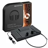 OM SYSTEM AS-2700 Audio-Transkriptionskit (USB-Fußpedal, Stereokopfhörer für Schreibkräfte, ODMS R8-Transkriptionssoftware für Windows-PC)