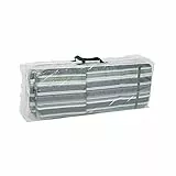 Greemotion Schutzhülle für Auflagen wasserabweisen mit Ösen, Transparent, 125x50x32cm