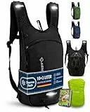 SASMO® Fahrradrucksack 10+3l mit Thermofach & Helmnetz | MTB Rucksack | Fahrrad Rucksack - inkl. Regenschutz | Trinkrucksack Fahrrad für Herren & Damen