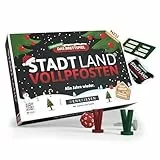 Stadt Land Vollpfosten® Brettspiel Christmas Edition | ab 8 Jahren & ab 2 Spieler | Stadt Land Fluss Weihnachten mit Classic Erweiterung | Brettspiel für Familien | Weihnachtsspiel von DENKRIESEN