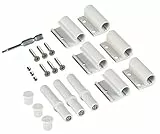 Windhager Aluminium Scharniere für Türen - weiß - 3 Stück