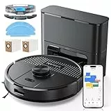 Lubluelu Saugroboter mit Absaugstation 3-in-1, 4500Pa Staubsauger Roboter mit Wischfunktion, Roboterstaubsauger mit Lasernavigation, App Steuerung, 24 No-Go Zonen für Tierhaare, Teppich (SL68 Plus)