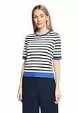 Betty Barclay Damen Basic-Pullover Kurzarm 40, Patch Dark Blue/Blue