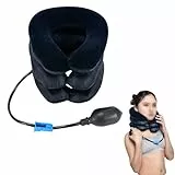 Nacken Cervical Traction,Kopf-Und Nackenstrecker,Nackenstrecker,Halskrause Mensch,Nackenstütze,Halskrause,Verstellbares Kopf-Und Nackenstrecker - Lindert Halsnapfspannung,Für Unterwegs Zuhause Im Büro
