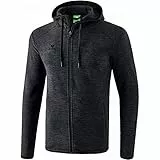 Erima Herren Wärmende Fleecejacke (2061901), schwarz melange, L