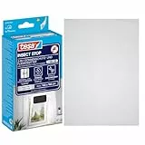 tesa Insect Stop 2-in-1 Sonnenschutz- und Fliegengitter Premium für Fenster - Insektenschutz mit integriertem Sonnenschutz - Fliegen Netz ohne Bohren - 130 cm x 150 cm - Anthrazit-Metallic