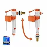 Ibergrif Füllventil/Schwimmerventil für Spülkästen, Untere und Seitliche Doppelte Verwendung, Spülkasten Ersatzteile, M12 17(G3/8) Spülkasten Ventil mit Wasserfilter