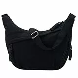 Jiliyote Groß Umhängetasche Damen cord Tasche Damen Crossbody Bag Crossbag kord schultertasche für Reisen Arbeit Uni (Schwarz