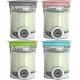 4er-Pack Behälter für Ninja Swirl by CREAMi Softeis Eismaschine, Eisbehälter Becher mit Deckel Zubehör für Ninja NC701EU NC701 NC700 Softeismaschine, BPA-frei & Spülmaschinenfest